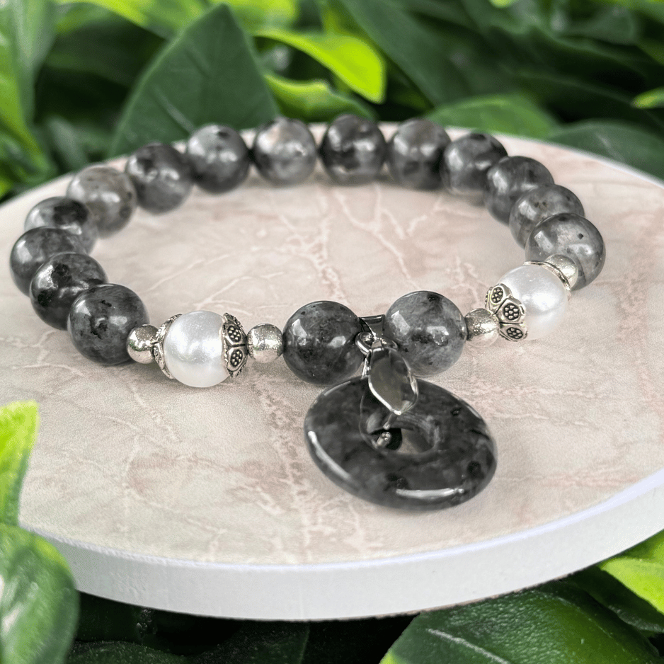 Bracelet "Aura de Nuit" – Protection & Connexion énergétique - Labradorite Noire