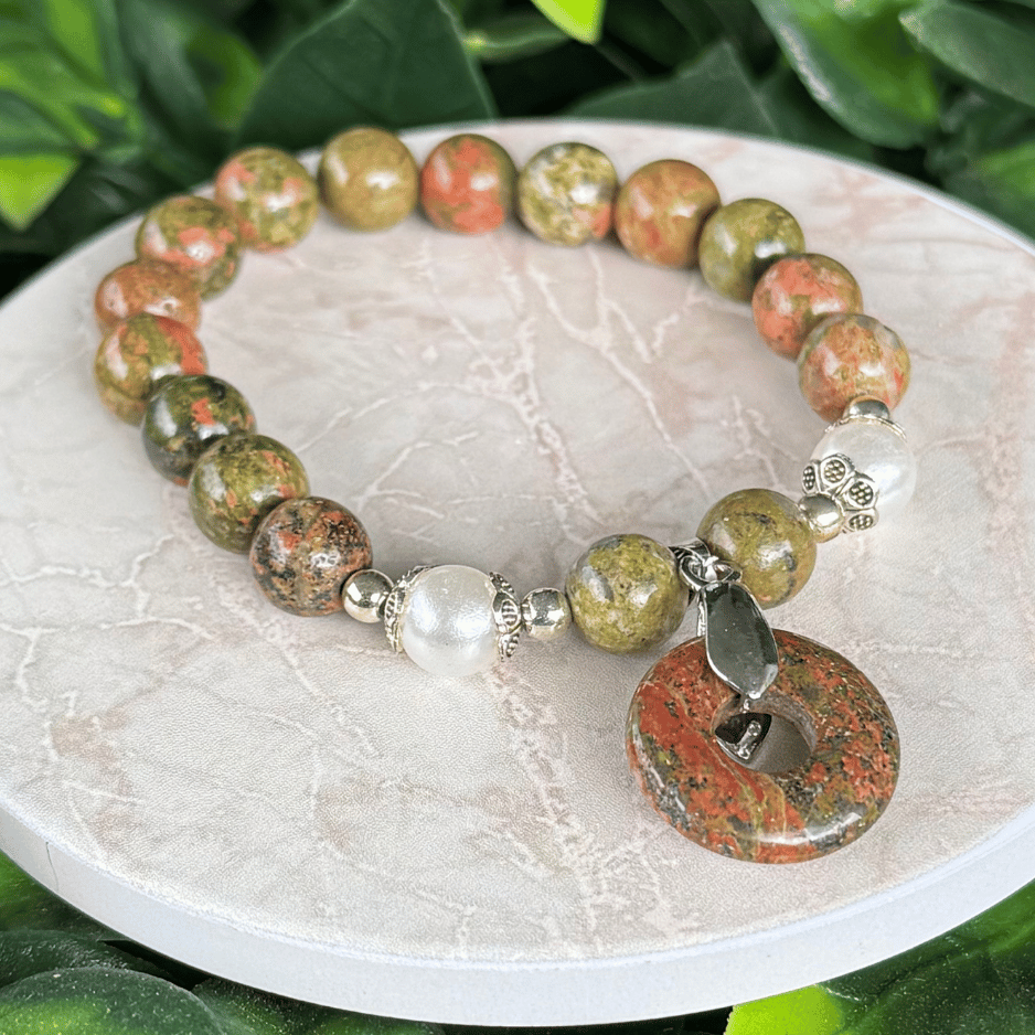 Bracelet "Renaissance Intérieure" – Guérison & Réalignement émotionnel - Unakite