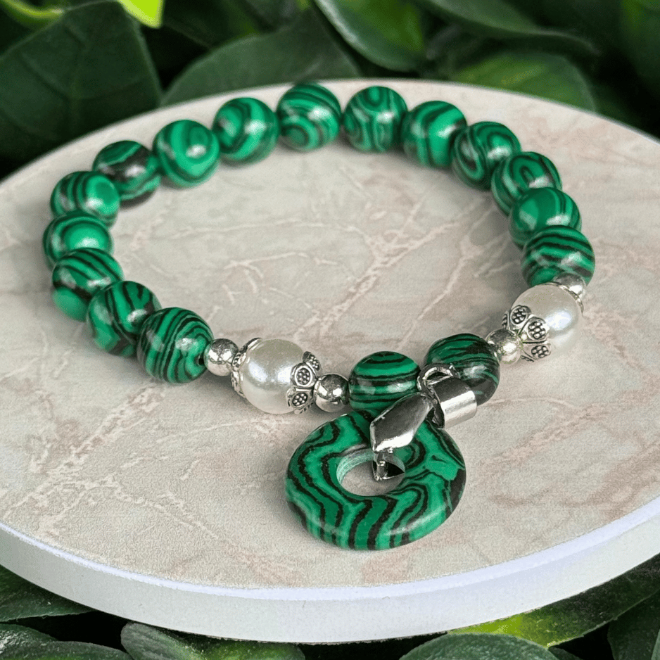Bracelet "Pouvoir du Cœur" – Transformation & Affirmation de soi - Malachite