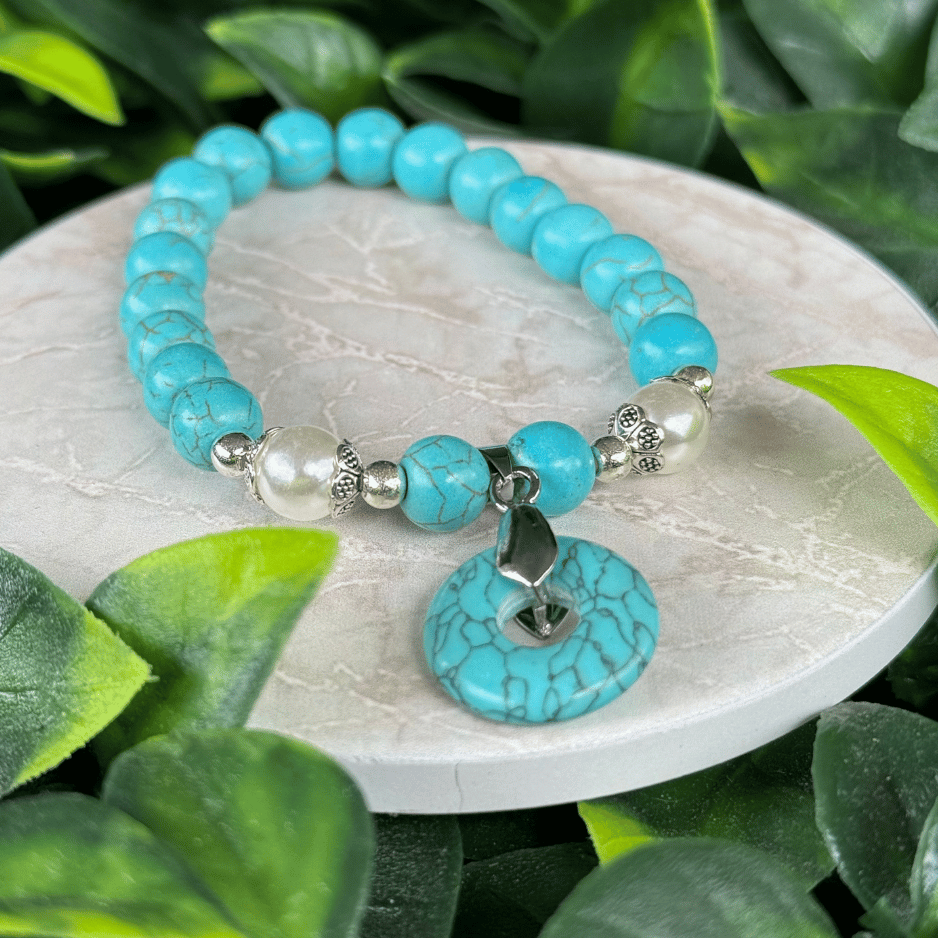 Bracelet "Élan du Voyageur" – Mouvement & Expression - Turquoise
