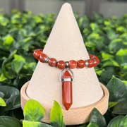 Bracelet "Feu Vital" – Énergie & Courage - Jaspe Rouge