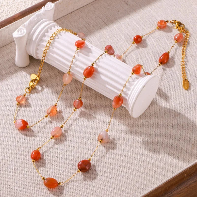 PARURE AGATE "ESTIME DE SOI"